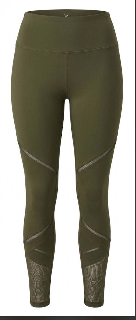 Old Navy Active Go-Dry High-Waisted Mesh-Trim Compression Leggings